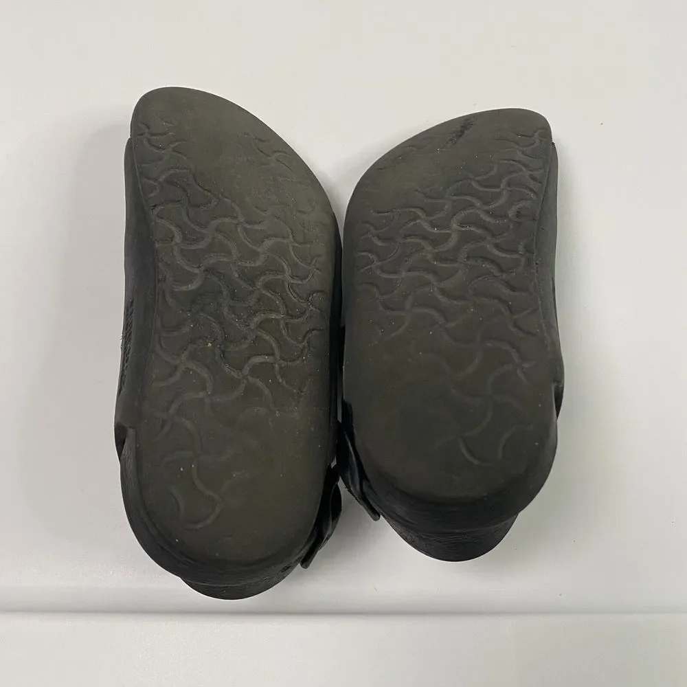 Birkenstock Milano‎ Eva Kids Black Rubber Slingback Sandals Size 28 US 10 - flaw